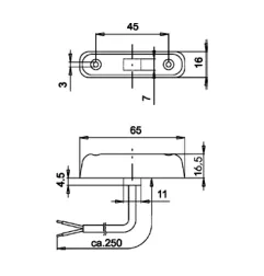 FEU LEDS 12 V. BLANC