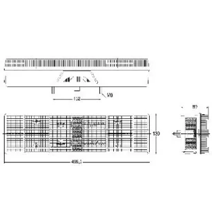 Feu arrière Type MERCEDES à ampoules - 24 Volts - 465 x 130 x 89 mm