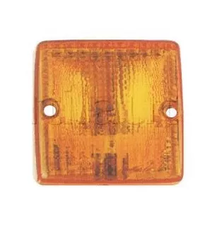 Feu d'éclairage orange à ampoule - 12/24 Volts - 106 x 83 mm