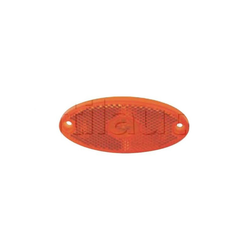Feu latéral orange avec catadioptre - 100 x 44 x 12 mm - 12/24 Volts