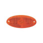 Feu latéral orange avec catadioptre - 100 x 44 x 12 mm - 12/24 Volts