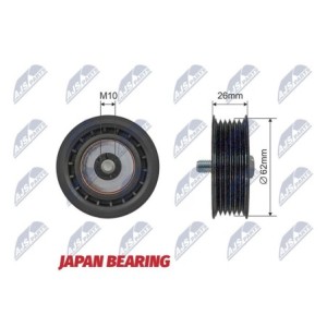 Galet Enrouleur Des Courroies De Distribution SAAB 9-3 9-5 2.0 - 104752960, 47 52 960, 4752960