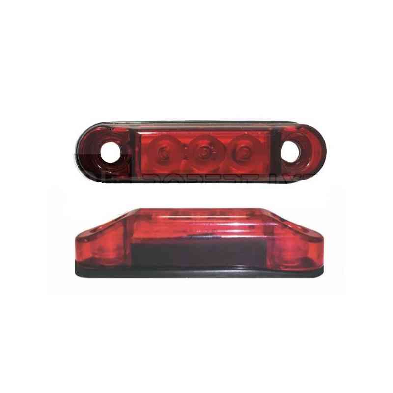 Feu de position arrière 3 Leds - 12/24 Volts - 65 x 17 x Ep 14 mm 12/24 250MM Feu de position arrière 3 Leds - 12/24 Volts - 65 x 17 x Ep 14 mm 12/24 250MM