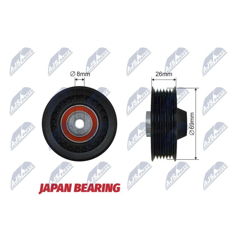 Galet Enrouleur Des Courroies De Distribution MERCEDES 190 84-93 - 129-0S-S01, E2M5101BTA, APV2112