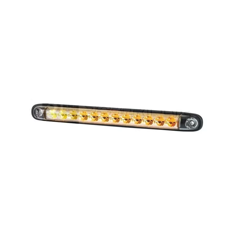 Feu clignotant défilant (séquentiel) à Leds 12/24 Volts- 257 x 27 x 20 mm - IP68