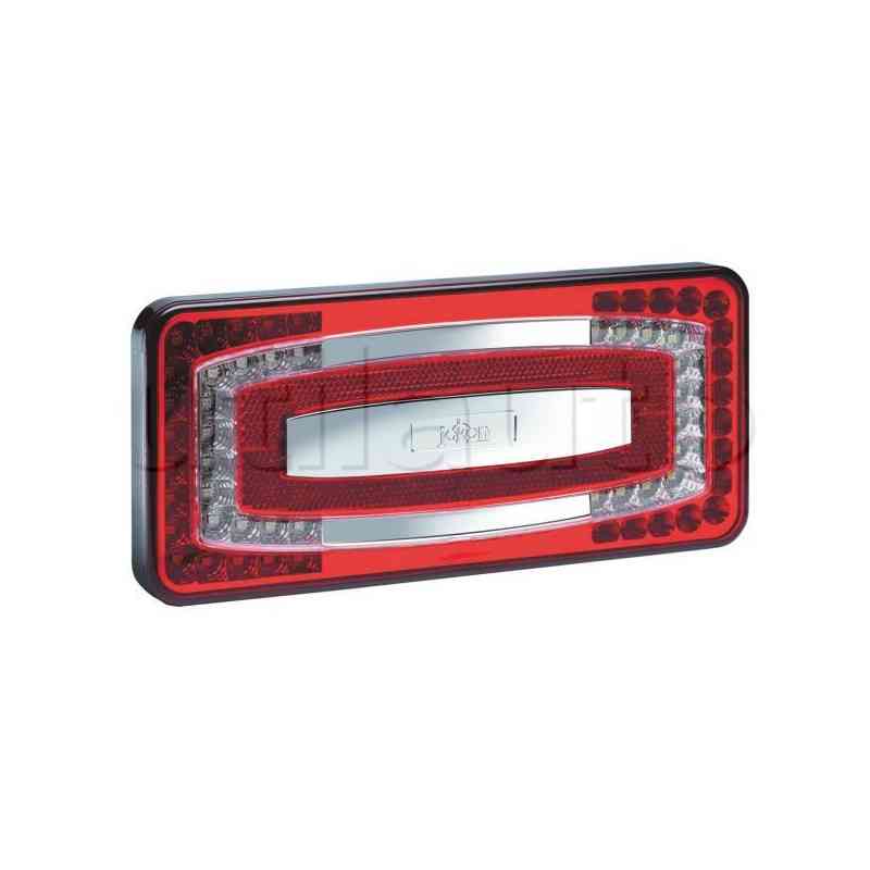 Feu compact à Leds extra plat - 9/32 Volts - 225 x 105 x 24 mm - IP67 Feu compact à Leds extra plat - 9/32 Volts - 225 x 105 x 24 mm - IP67