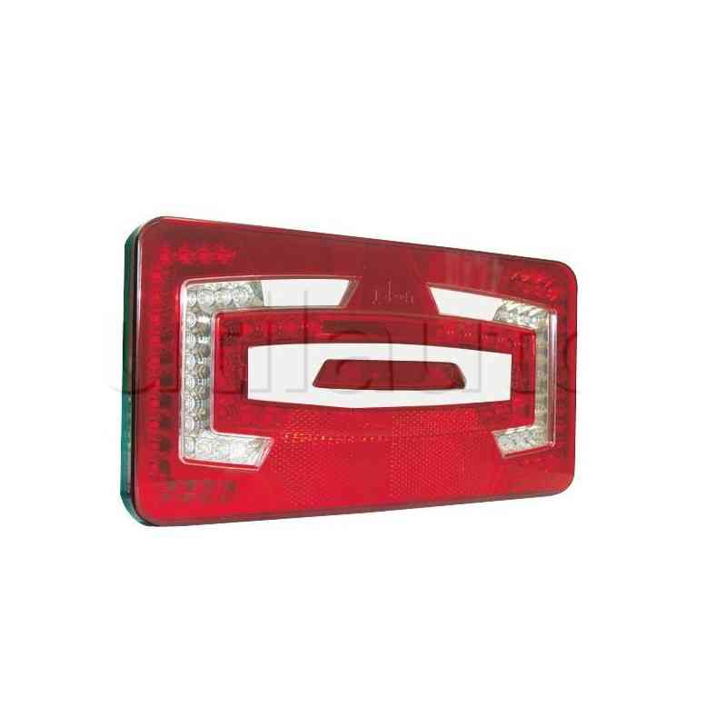 Feu compact à Leds extra plat - 9/32 Volts - 245 x 130 x 22 mm - IP67 REMORQUE DROITE Feu compact à Leds extra plat - 9/32 Volts - 245 x 130 x 22 mm - IP67 REMORQUE DROITE