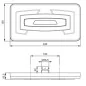 Feu compact à Leds extra plat - 9/32 Volts - 245 x 130 x 22 mm - IP67 REMORQUE DROITE