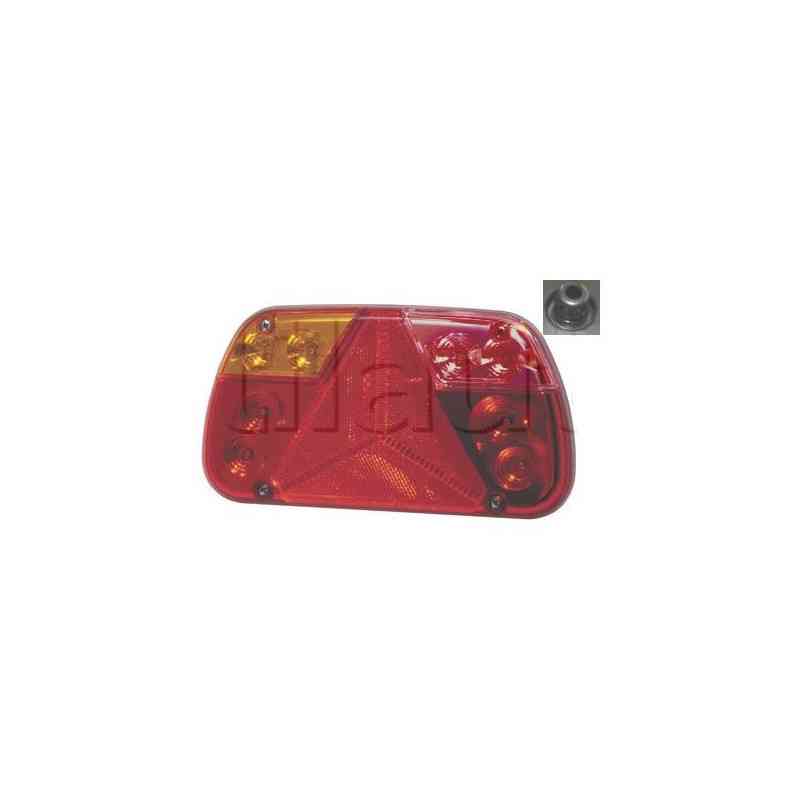 Feu arrière GAUCHE compact à Leds - 12/24 Volts - 240 x 130 x 47 mm