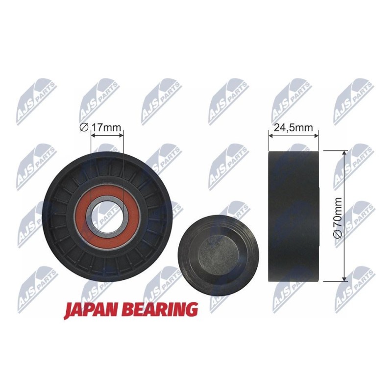 Galet Enrouleur De Courroie Poly-v MITSUBISHI COLT VI - CR 4192, CR4192, TOA4192