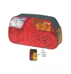 Feu arrière compact à Leds - 12/24 Volts - 240 x 131 x 81,3 mm