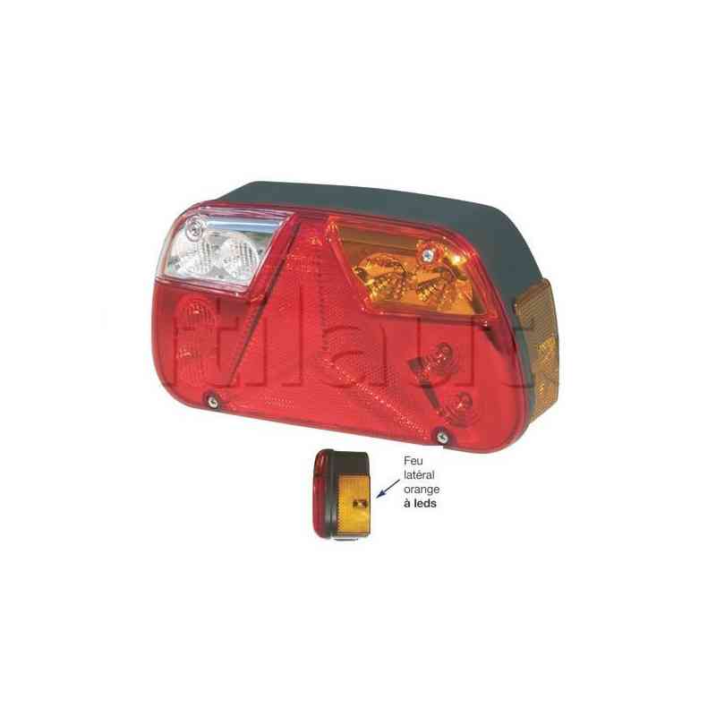Feu arrière compact à Leds - 12/24 Volts - 240 x 131 x 81,3 mm Feu arrière compact à Leds - 12/24 Volts - 240 x 131 x 81,3 mm