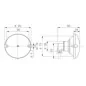 Feu CLIGNOTANT ROND arrière modulaire à ampoules - 12 Volts - ø 95 mm