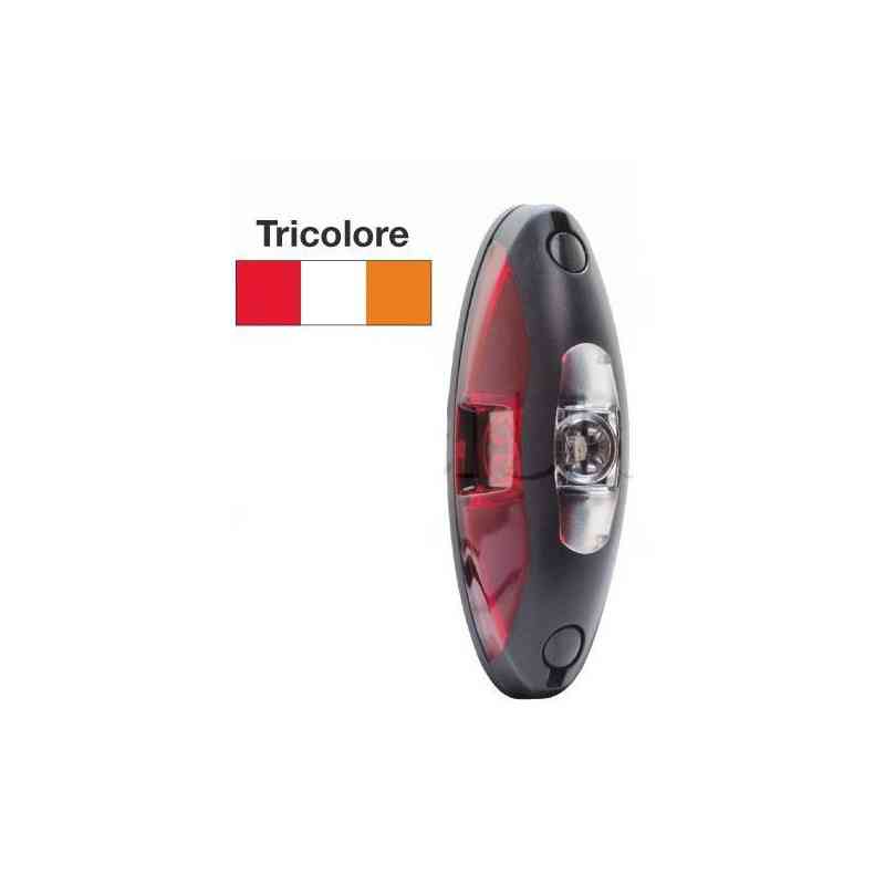 Feu de gabarit rouge / blanc / orange à plaquer - 110 x 37 x 33 mm - 10/30 Volts Feu de gabarit rouge / blanc / orange à plaquer - 110 x 37 x 33 mm - 10/30 Volts