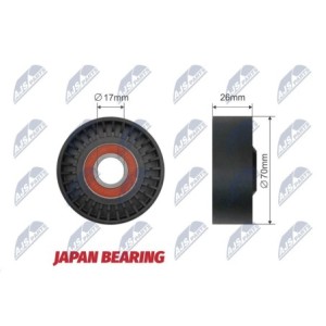 Galet Enrouleur Des Courroies De Distribution BMW X5 E53 4.4 05.00-12.03 - 11 28 7 515 866, 11287515866, 7 515 866