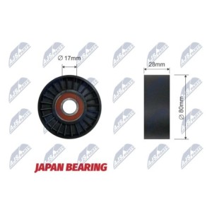 Galet Enrouleur Des Courroies De Distribution BMW E39 535I-540I - 11287500560