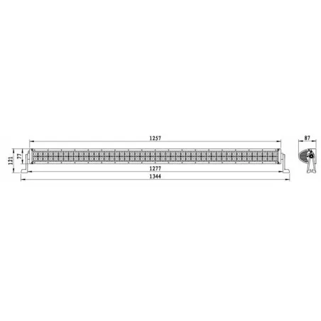 Panneau de barre LED 96x LED 1344mm LB0007