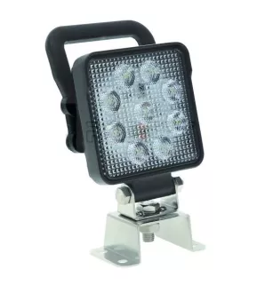 Phare de travail avec poignée et interrupteur 9 Leds OSRAM - 10/30 Volts - L 112 x H 62 x Ep 38 mm - IP67/69K