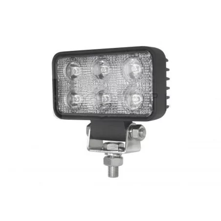 Phare de travail 6 Leds OSRAM - 10/30 volts - L 112 x H 92 x Ep 38 mm - IP67/IP69K réctangle