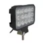 Phare de travail rectangle 15 Leds OSRAM - 10/30 volts - L 150 x H 122 x Ep 37 mm - IP67 / IP69K