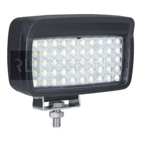 Phare de travail rectangle 50 Leds - 10/30 Volts - L 156 x H 107 x Ep 89 mm - IP69K. 50 LEDS