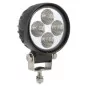 Phare de travail rond 4 Leds - 12/24 volts - ø 84 x H 111 x Ep 65 mm - IP68