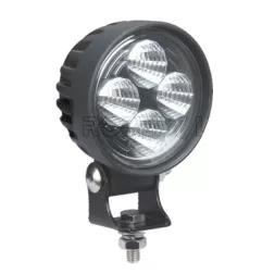 Phare de travail rond 4 Leds - 12/24 Volts - Ø 84 x H 111 x Ep 65 mm - IP68