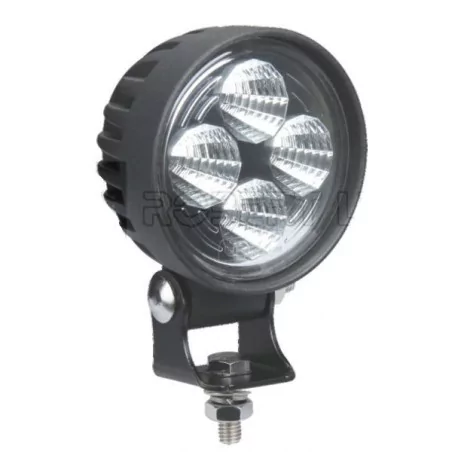 Phare de travail rond 4 Leds - 12/24 Volts - Ø 84 x H 111 x Ep 65 mm - IP68