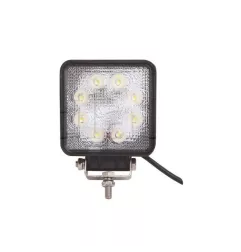 Phare de travail carré 8 leds - 10/30 Volts - L 110 x H 128 x Ep 45 mm - IP67