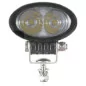 Phare de travail ovale 2 leds - 10/30 Volts - L 84 x H 79 x Ep 65 mm - IP67