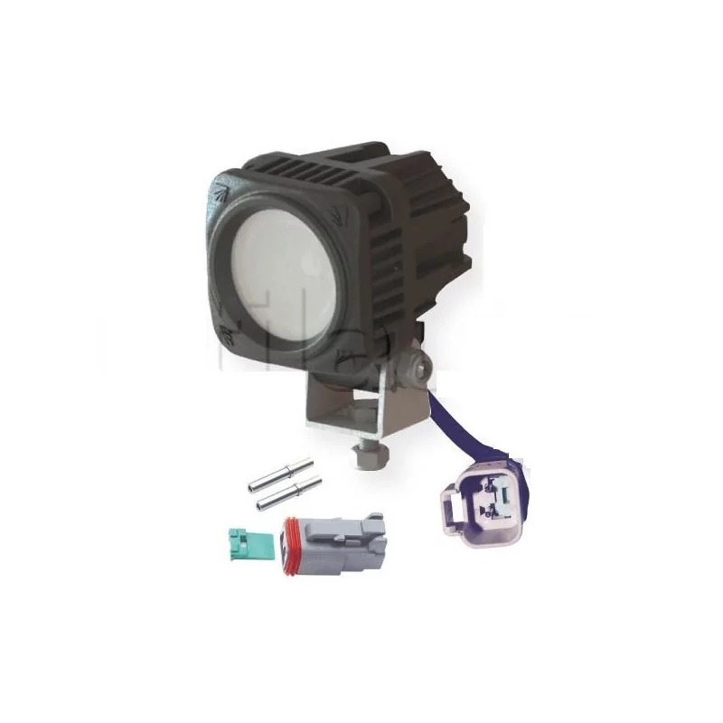 Phare de travail carré 1 Led type CREE - 9/50 volts - L 55 x H 81 x Ep 58 mm - IP68