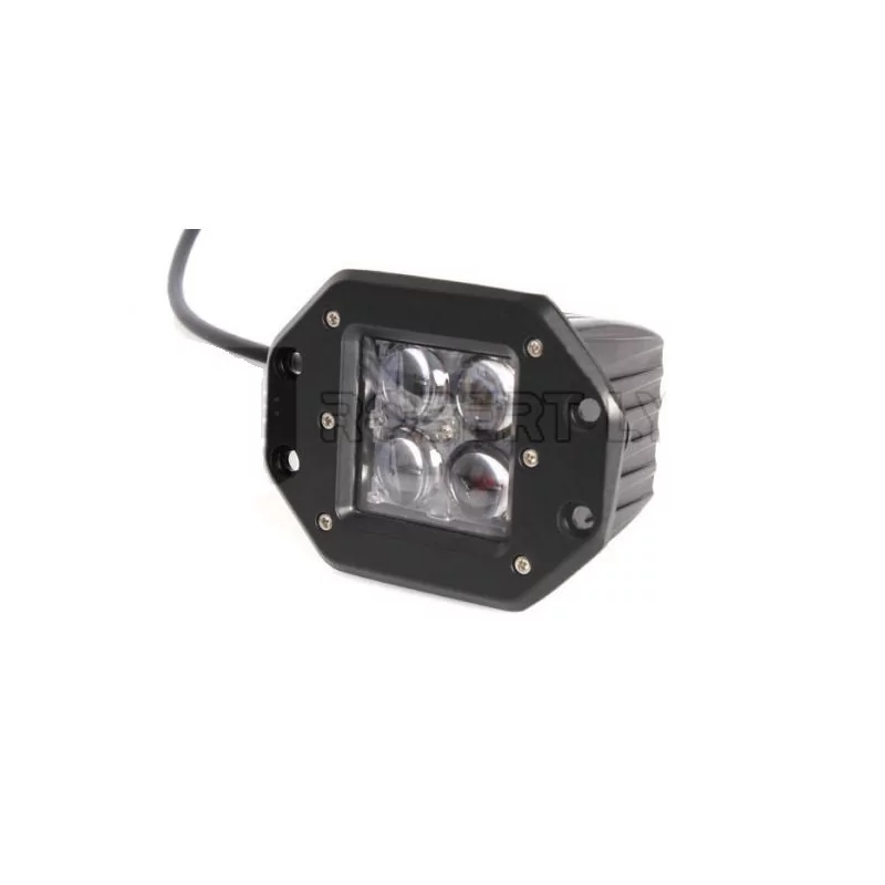 Phare de travail carré 4 Leds type CREE - 10/30 volts - IP67