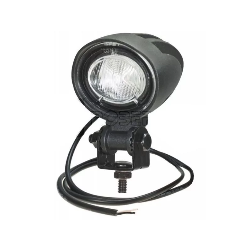 Phare de travail rond 1 Led - ADR - 12/36 Volts - ø 60 x H 78 x EP 60 mm - IP69K