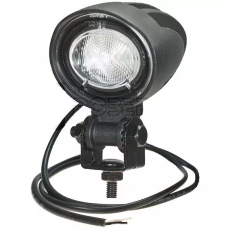 Phare de travail rond 1 Led - ADR - 12/36 Volts - ø 60 x H 78 x EP 60 mm - IP69K