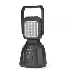 Phare de travail carré 16 Leds - Magnétique - RECHARGEABLE - L 110 x H 200 x Ep base 95 mm - IP65