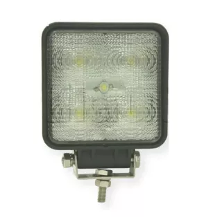 Phare de travail carré 5 Leds - 10/30 volts - L 110 x H 128 x Ep 46 mm - IP67