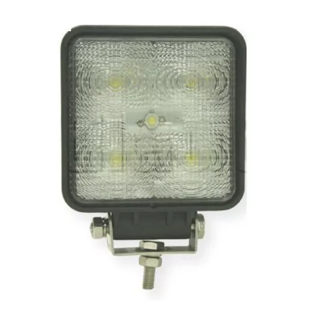 Phare de travail carré 5 Leds - 10/30 volts - L 110 x H 128 x Ep 46 mm - IP67