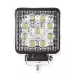 Phare de travail carré 9 Leds - 10/30 volts - L 110 x H 128 x Ep 55 mm - IP67