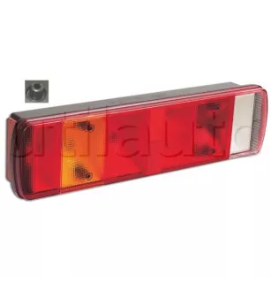 Feu arrière pour camions SCANIA à ampoules - 24 Volts - 515 x 130 x 80 mm Presse étoupe