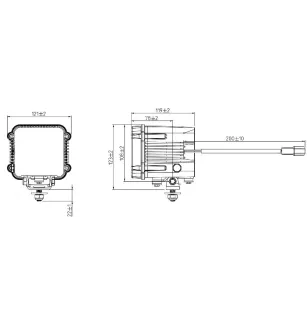 Phare de travail Xénon compact - 12 ou 24 Volts - IP68