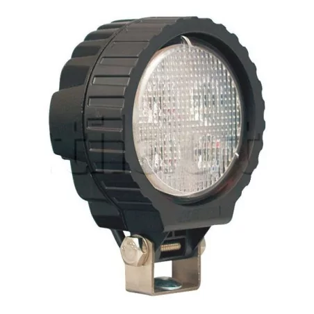 Phare de travail Faisceau large rond 4 leds - 10/50 Volts - ø 101,5 x H 136,6 x Ep 63,5 mm - IP67