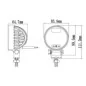 Phare de travail rond 4 Leds - 10/30 Volts - ø 84 x H 111 x EP 65 mm - IP68