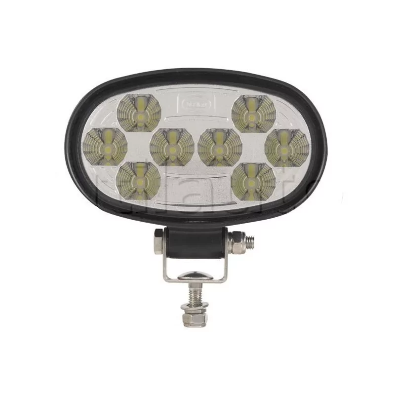 Phare de travail ovale 8 leds - 10/30 Volts - L 140 x H 114 x Ep 55 mm - IP67