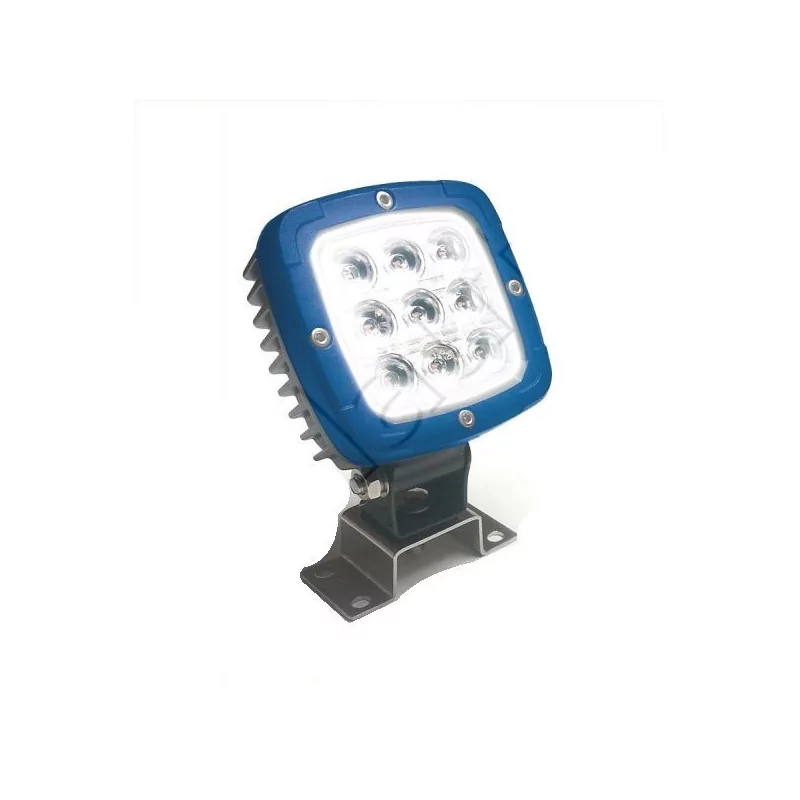 Phare de travail carré 9 Leds type CREE - 10/30 volts - L 99 x H 128 x Ep 64 mm - IP68