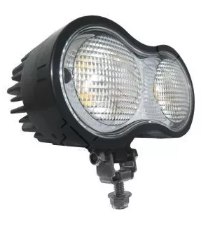 Phare de travail ovale 2 leds - 12/48 Volts - L 139 x H 98 x Ep 78 mm - IP66