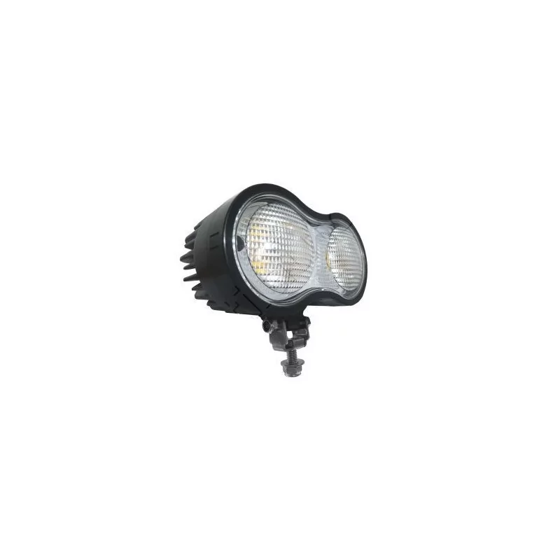 Phare de travail ovale 2 leds - 12/48 Volts - L 139 x H 98 x Ep 78 mm - IP66