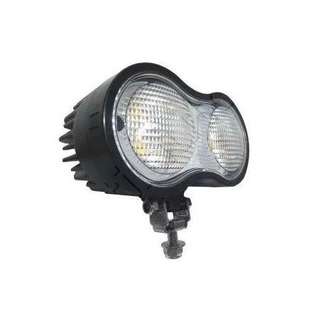 Phare de travail ovale 2 leds - 12/48 Volts - L 139 x H 98 x Ep 78 mm - IP66