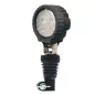 Phare de travail rond 4 Leds monté sur hampe caoutchouc flexible - 10/50 volts - IP67