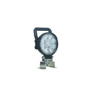 Phare de travail rond avec poignée 9 Leds OSRAM - 10/30 Volts - Ø 107 x H 133 x Ep 41,5 mm - IP67/69K