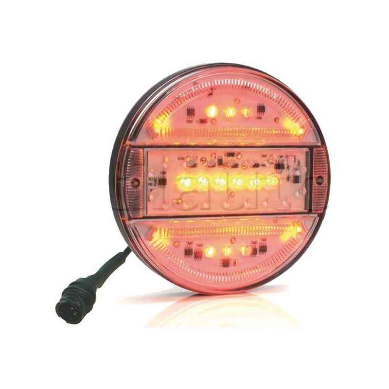 Feu arrière compact à Leds - 12/24 Volts - ø 140 x 25 mm